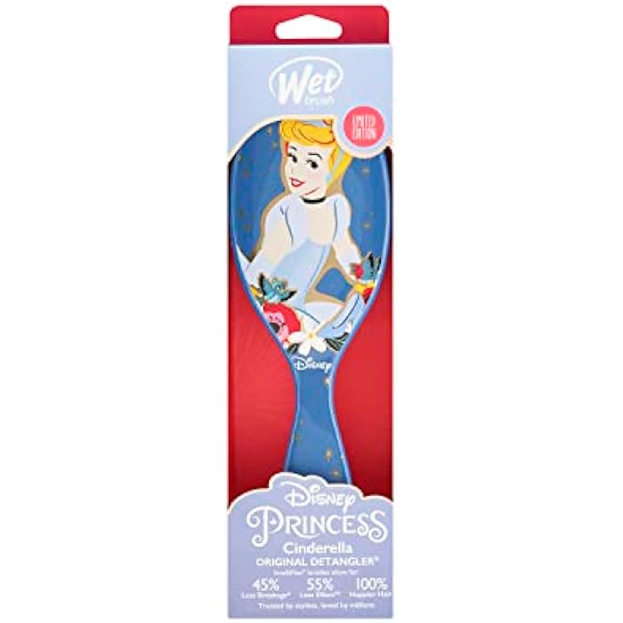 Wet Brush Original Detangler Brush - Cinderella, Ultimate Princess Celebration - All Hair Types - Ultra-Soft Bristles Glide Through Tangles with Ease - Pain-Free Comb for Men, Women, Boys & Girls - Image 4